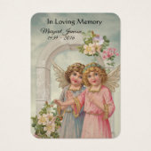 ヴィンテージ天使カトリック葬儀記念聖札 (正面)