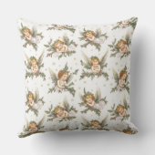 ヴィンテージ天使パターン クッション (裏面)