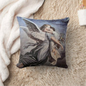 ヴィンテージ天使姿装飾用クッション クッション (ブランケット)