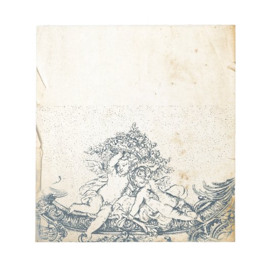 ヴィンテージ天使 ノートパッド (正面)