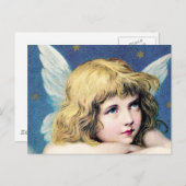 ヴィンテージ天使 ポストカード (正面/裏面)
