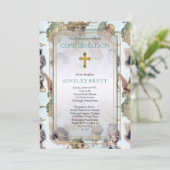 ヴィンテージ天使 |金ゴールドクロスガールの確認 招待状 (スタンド正面)