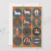 ヴィンテージ天占星術の〔占星術の〕十二宮図図, 1475 (正面)