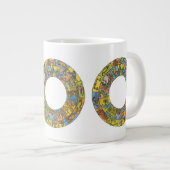 ヴィンテージ天占星術の〔占星術の〕十二宮図 ジャンボコーヒーマグカップ (正面右)