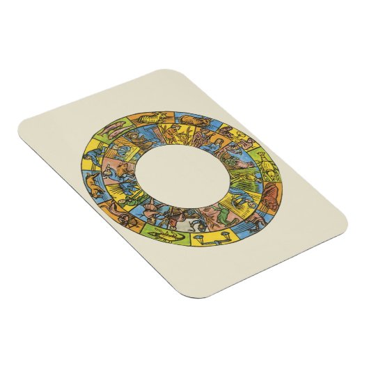 ヴィンテージ天占星術の〔占星術の〕十二宮図 マグネット (右側)