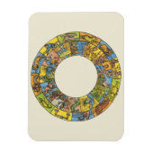 ヴィンテージ天占星術の〔占星術の〕十二宮図 マグネット (縦)