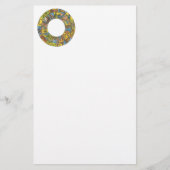 ヴィンテージ天占星術の〔占星術の〕十二宮図 便箋 (正面)