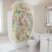 ヴィンテージ天図 シャワーカーテン (インサイチュ)