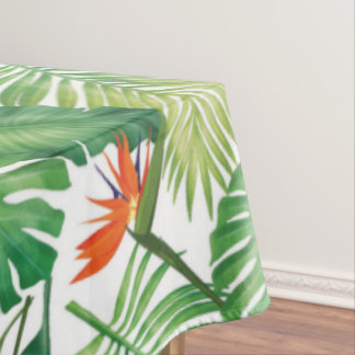 ヴィンテージ天国鳥フローラ緑エレガント向性 テーブルクロス