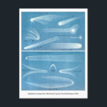 ヴィンテージ天文図はがき ポストカード<br><div class="desc">ジャン・ピエール・ランボソンの著書『天文学』の宇宙空間の彗星のヴィンテージイラストレーション。</div>