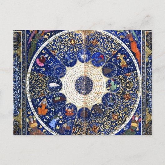 ヴィンテージ天文図及び星座 ポストカード (正面)