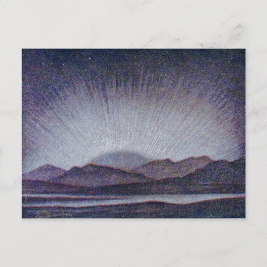 ヴィンテージ天文図及び星座 ポストカード (正面)