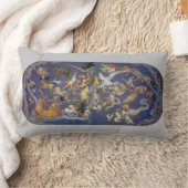 ヴィンテージ天文学の星座フレスコ ランバークッション (ブランケット)