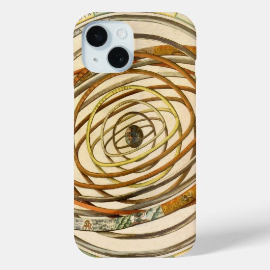 ヴィンテージ天文学オービット惑星、アンドレアス・セラリウス Case-Mate iPhoneケース (裏面)
