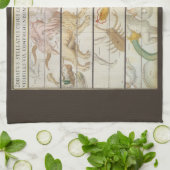 ヴィンテージ天文学ジョン・セラー キッチンタオル (折り畳み)