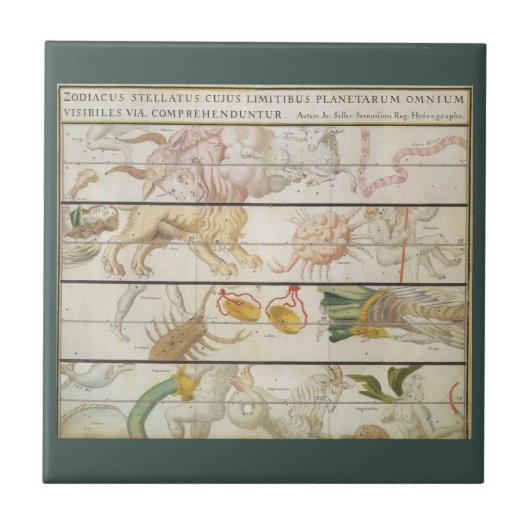 ヴィンテージ天文学ジョン・セラー タイル (正面)