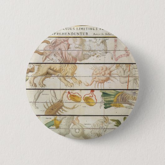 ヴィンテージ天文学ジョン・セラー 缶バッジ (正面)