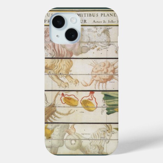 ヴィンテージ天文学ジョン・セラー Case-Mate iPhoneケース (裏面)