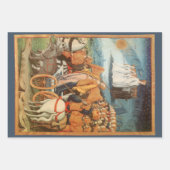 ヴィンテージ天文学天国 ラッピングペーパーシート (正面3)