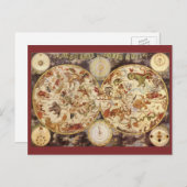 ヴィンテージ天文学星座、フレデリック・ド・ウィット ポストカード (正面/裏面)