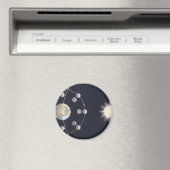 ヴィンテージ天文学月と地球の相 マグネット (インサイチュ (食洗機))