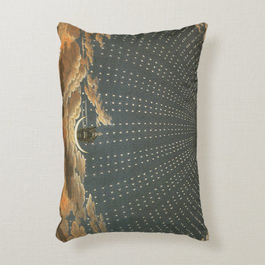 ヴィンテージ天文学 アクセントクッション (正面(垂直))