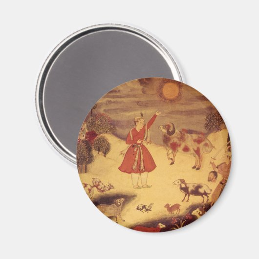 ヴィンテージ天文学、 アンティークアジアの天体芸術 マグネット (正面/裏面)