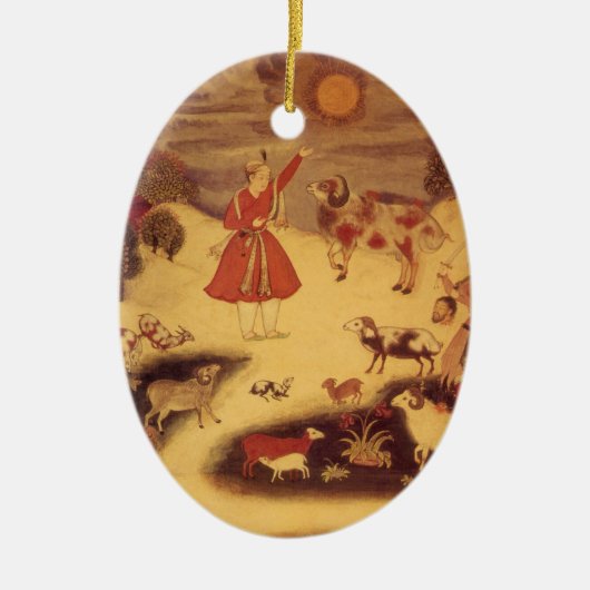 ヴィンテージ天文学，アンティークアジア天文学 セラミックオーナメント (正面)