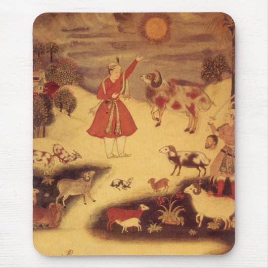 ヴィンテージ天文学，アンティークアジア天文学 マウスパッド (正面)