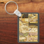 ヴィンテージ天文学、アンティーク星座スター キーホルダー (正面)