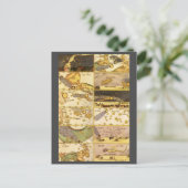 ヴィンテージ天文学、アンティーク星座星 ポストカード (スタンド正面)