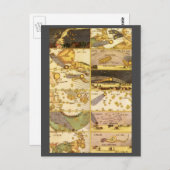 ヴィンテージ天文学、アンティーク星座星 ポストカード (正面/裏面)