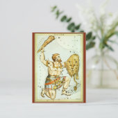 ヴィンテージ天文学、オリオン星座 ポストカード (スタンド正面)