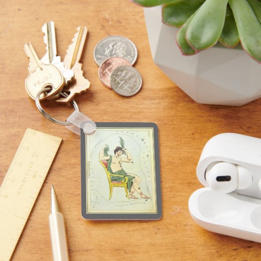 ヴィンテージ天文学，カシオペア星団 キーホルダー (デスク)