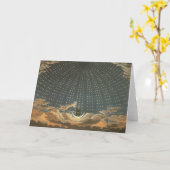 ヴィンテージ天文学 カード (黄色い花)