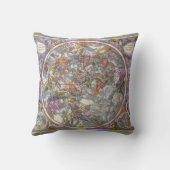 ヴィンテージ天文学、キリスト教の星座の地図 クッション (裏面)