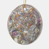 ヴィンテージ天文学，キリスト教星座の地図 セラミックオーナメント (左)