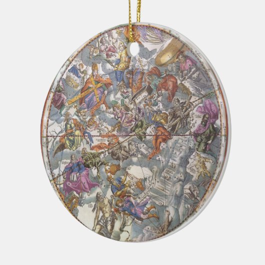 ヴィンテージ天文学,キリスト教星座の地図 セラミックオーナメント (左)