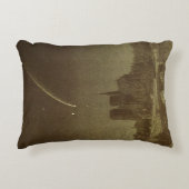 ヴィンテージ天文学，ドナティ彗星1858年パリ上空 アクセントクッション (正面)