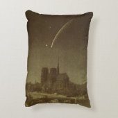 ヴィンテージ天文学，ドナティ彗星1858年パリ上空 アクセントクッション (裏面(縦))