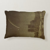 ヴィンテージ天文学，ドナティ彗星1858年パリ上空 アクセントクッション (裏面)