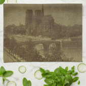 ヴィンテージ天文学,ドナティ彗星1858年パリ上空 キッチンタオル (折り畳み)