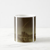 ヴィンテージ天文学，ドナティ彗星1858年パリ上空 コーヒーマグカップ (中央)