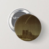 ヴィンテージ天文学,ドナティ彗星1858年パリ上空 缶バッジ (正面&裏面)