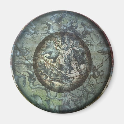 ヴィンテージ天文学 マグネット (正面)