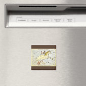 ヴィンテージ天文学，モノセロスUnicorn星座 マグネット (インサイチュ (食洗機))