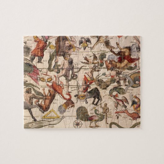 ヴィンテージ天文学，ヨハネス・ヴァン・ケウレンのスターマップ ジグソーパズル (横)