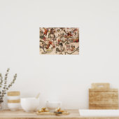 ヴィンテージ天文学,ヨハネス・ヴァン・ケウレンのスターマップ ポスター (キッチン)