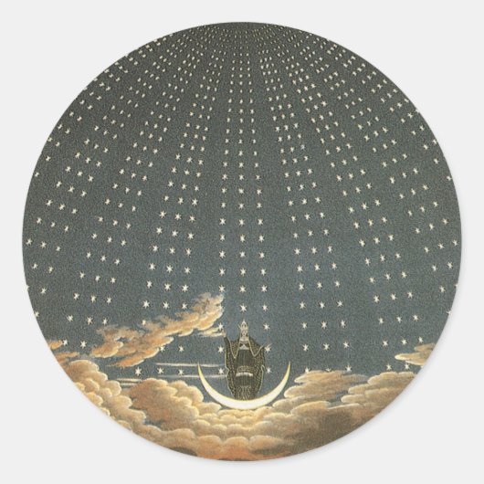 ヴィンテージ天文学 ラウンドシール (正面)