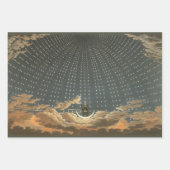 ヴィンテージ天文学 ラッピングペーパーシート (正面)